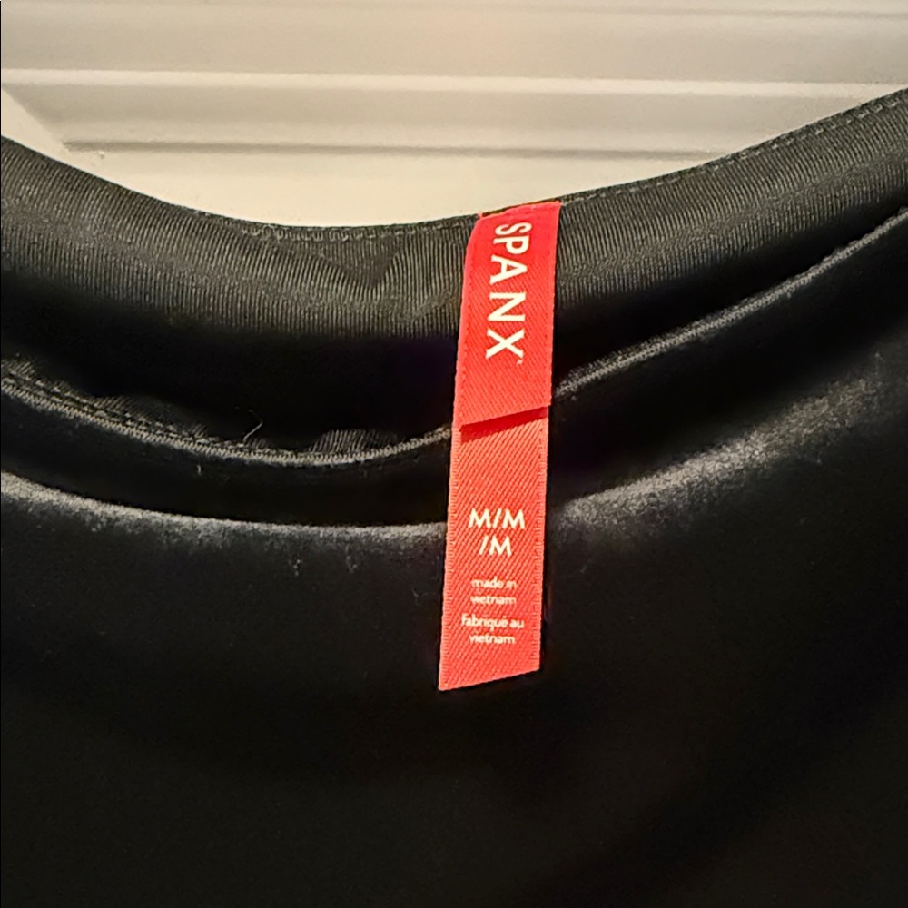Spanx Black Velvet Leggings - Stretch High Waist - Picture 2 of 4